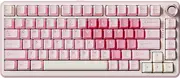 YUNZII B75 PRO Wireless Mechanical Keyboard,75% Gaming Keyboard Gasket Hot Swap Custom Keyboard with Knob,Pre-lubed Switches RGB,BT/Type-C/2.4G Creamy Keyboard (Pink, Cocoa Cream V2 Switch)