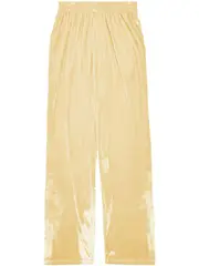 [Balenciaga] velvet straight-leg trousers XS Yellow