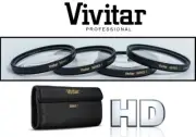4-Pc +1/+2/+4/+10 Vivitar Ser-1 Close Up Macro Lens Kit For Canon EOS M10 M5