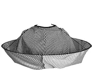 Nuytghr Waterproof Haircut Cape, Umbrella Hairdressing Apron, Reusable Salon Cloak, 70cm Adjustable Full-Coverage Barber Cape for Men, Women, Kids Save Storage Space, Black, Refer to description