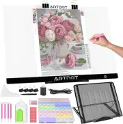 A2 LED Light Pad for Diamond Painting USB Powered Light Board Kit, Adjustable