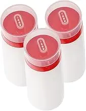 CANIGHT Elegant Kitchen Condiment Bottles 3pcs 300ml Squeeze Bottles for Ketchup Honey Mustard Sauce Design