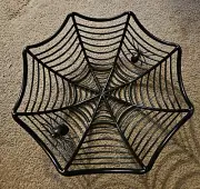 Halloween Treat Bowl Spider Web And Spider Webbing with Spiders - Plastic