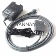 US 6FT RS232 Serial Cable & AC Power Adapter for Motorola Symbol LS2208 Scanner