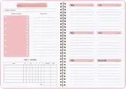 Undated Weekly Planner Weekly Goals Notebook A5 to Do List Planner 5.7X8.0Inches