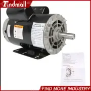 5HP 7/8" Shaft Air Compressor Duty Electric Motor 3450 RPM Single Phase 230V