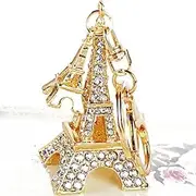 [Yosoo] Rhinestone Eiffel Tower Shaped Keychain Crystal Eiffel Tower Keyring Cute!!