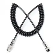 5 Pin Mic Extension Cable 1.8M Durable Coiled Cable Compatible with Cobra Uni...