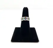 Unbranded Fashion Costume Jewelry Silver Blue Skull Size 8 Ring