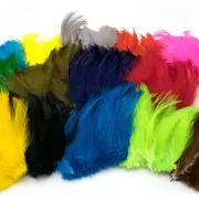 SALTWATER NECK HACKLE - Hareline Fly Tying Feathers - 15 Colors Available NEW!