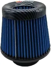 Intake Air Filter 3 Inch 76mm Car Motorcycle Universal High Flow Air Filter Mushroom Head(Blue 89mm)