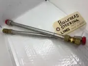 Bulkhead Steering Line Assembly NEW Pair With Compression Fittings