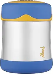 Thermos Foogo Stainless Steel Vacuum Insulated Food Jar, Blue, 290ml