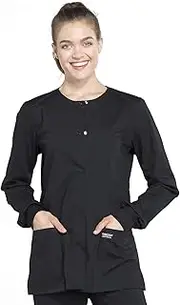 [Cherokee] Workwear Professionals Women's Snap Front Warm-Up Scrub Jacket