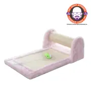 Armarkat Rolling Real Wood Cat Scratcher Toy, Sisal Scratching Board for Cats