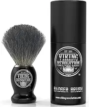 Viking Revolution Badger Hair Shaving Brush- Barber Brush for Wet Shave Using Shaving Cream & Soap- Best Shave of Your Life