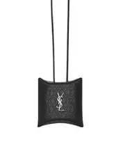 Saint Laurent Take-Away Airpods Case in Cassandre Leather