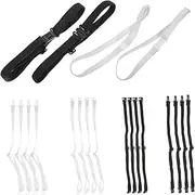 [CHILDWEET] Set of 20 Bow Tie Tie Bands Adjustable Bow Tie Extension Straps for Formal Wedding Band Graduation