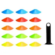 15 Pcs/Set 19Cm Football Training Sports Saucer Cones Marker Discs Soccer Entert