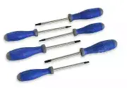 6 Piece Torx Tamper Proof Screwdrivers Set - TR10 through TR30 - VIM TPI100