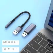 Plugs And Play USB To Audios Cable Audios Adapter For Clear Sound Quality