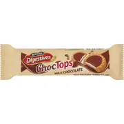 McVities Digestives Choc Tops Milk Chocolate Biscuits 100g