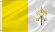 LARGE Vatican Flag, 3x5Ft vatican Flags Banner For Indoor Outdoor Decoration of Canada Yards.Parade Or Express Mood