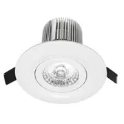 Brilliant Luxor 10W LED Tri Colour Gimble Downlight