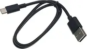 USB-C Male to USB 2.0 Type-A Male Adapter Cable USB Type-C Cord for Data Sync Power Supply Charger 50CM (Black)
