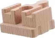 Wooden Train Tracks Short Straight Rails Connectors for Train Sets Promote Imagination Learning