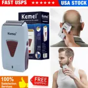 Men'S Beard Trimmer Electric Shaver Barber cordless USB Shaving Machine Kemei