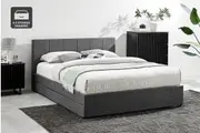 Ovela Theodore Storage Bed Frame with Drawers (Charcoal)