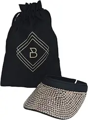 [Bling It On Fashion] Bling Sun Visor hat for Women Visors for Women Wide Brim UV Protection Ladies Golf Hat Tennis Visor Running Sport Beach hat Womens Visor Hats Sparkle Clip on Sun Visor for Women Open Back