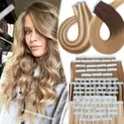 CLEARANCE Tape in Human Hair Extensions Full Head 100% Real Remy Long Hair Thick