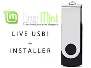 LINUX MINT Bootable USB Installer / Live Image. Some say it's the best. 8gb usb