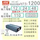 【保固附發票】MW明緯 1200W 純正弦波工業級逆變器 NTS-1200 12V 24V 48V 轉 110V 直流轉交流 DC-AC