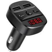 2.1A Dual USB Digital Display bluetooth FM Transmitter Fast Charging Car Charger For iPhone XS 11 Pro Huawei P30 Mate 30 Xiaomi Mi9 9Pro