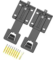WeiLaiKeQi 2Pcs Range Hood Hanging Plates Range Hood Mounting Support Metal Easy Installation Practical Range Hood Hooks for Kitchens