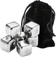 [Maxwell & Williams] Cocktail & Co Reusable Ice Cubes Set of 6 Stainless Steel Gift Boxed