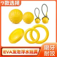 在飛比找ETMall東森購物網優惠-EVA發泡浮球玩具 狗狗訓練耐咬球飛盤套裝 拉環磨牙玩具寵物