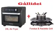 GALLIDEI 24L Touchscreen Air Fryer Convection Oven & Fondue Raclette Grill