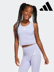 adidas Purple All Sports Favorite Crop Top Kids (E36929) | $42