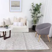 Brand Ventures Maryland Tabriz Beige Geometric Soft Rug