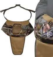 caamo Hand Warmer Muff - Fishing Hand Warmer, Outdoor Hand Warmer Pouch | Zipper Hand Warmers with Viewing Window Design, Adjustable Shoulder Strap Hand Muff for Fishing Hiking Camping, Camouflage,