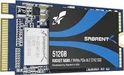 SABRENT 512GB Rocket NVMe PCIe M.2 2242 DRAM-Less Low Power Internal High Performance SSD (SB-1342-512).