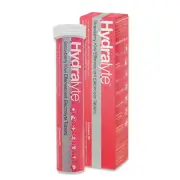 3 x Hydralyte STRAWBERRY KIWI Effervescent Tab (60 Tablets TOTAL)