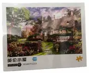 AMAZING PUZZLES 1000 Piece Jigsaw Puzzle House With Beautiful Front Flower Yard