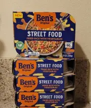 NEW (4) Ben's Original STREET FOOD FRIED RICE WITH VEGETABLES GLUTEN FREE