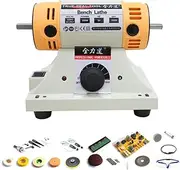 CHAOFLIGHT Jewelry Polishing Machine 10,000Rpm, Adjustable Speed Multifunctional Bench Grinder Sander Electric Chisel Carving Tool Set for Jewelry Making,Woodcraft, Manual DIY​