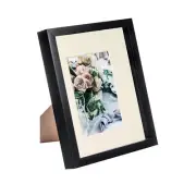 Black 8" x 10" 3D Box Photo Frame Ivory 4" x 6" Mount Craft Shadow Picture
